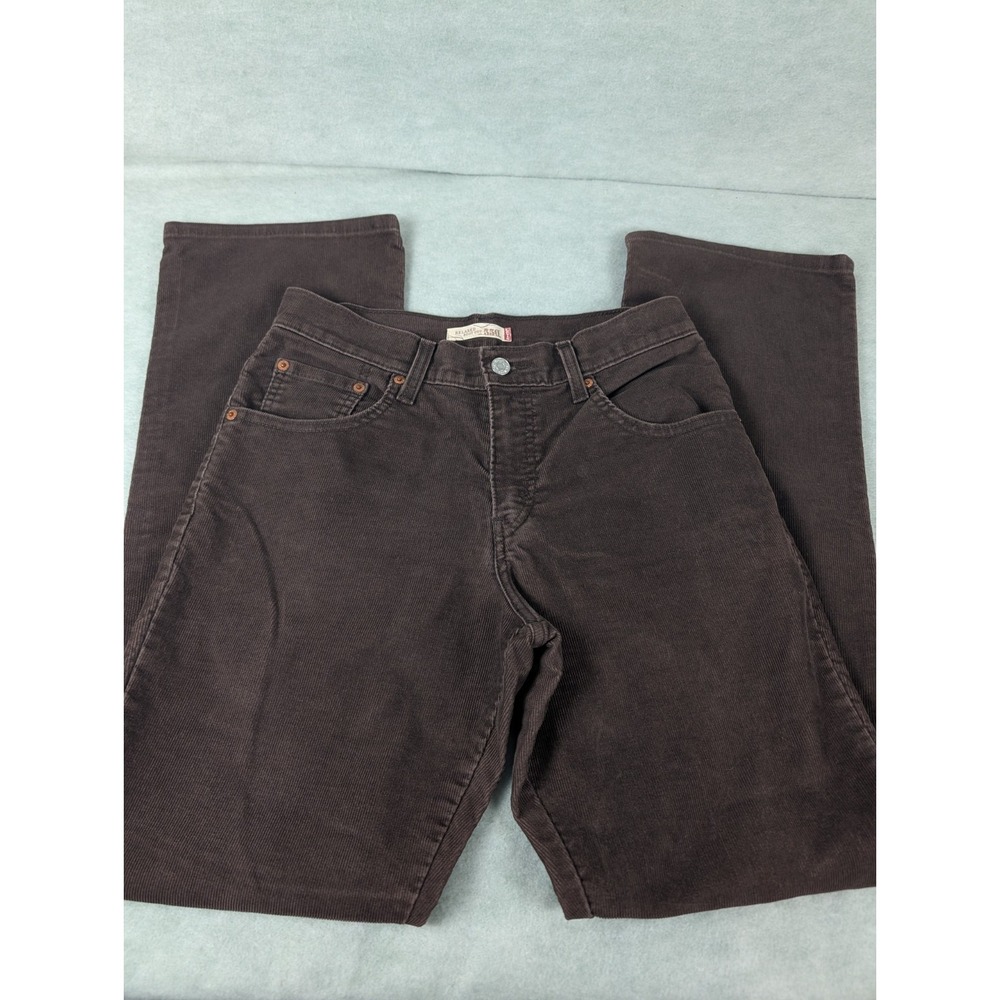 Levis 550 Women's 8M Relaxed Boot Cut Brown Corduroy Pants